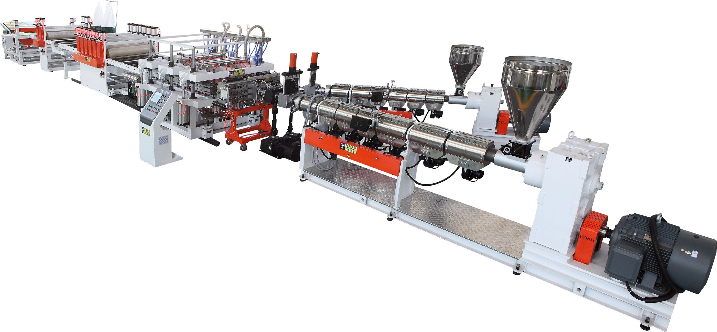 PP Hollow Construction Sheet Extrusion Line